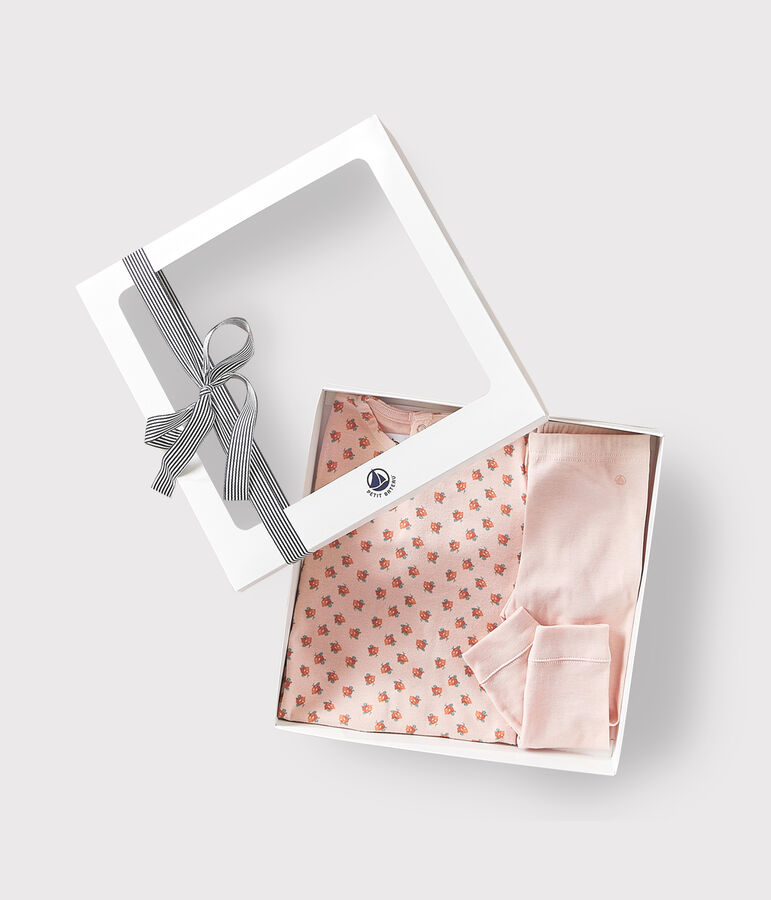 Estuche regalo para beb&eacute; con camiseta y leggings multicolor