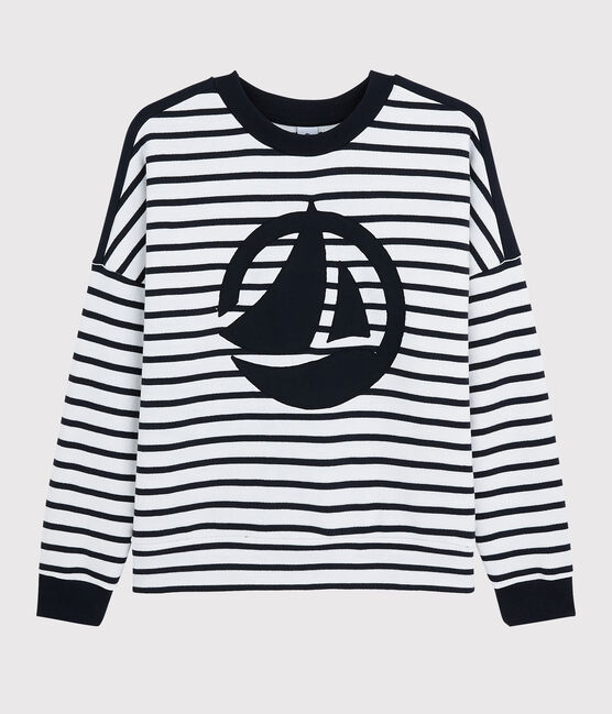 Sudadera para mujer blanco MARSHMALLOW/azul SMOKING