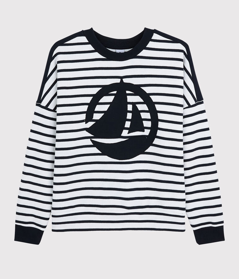 Sudadera para mujer blanco/azul