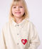Chaqueta vaquera infantil lisa crudo MILK