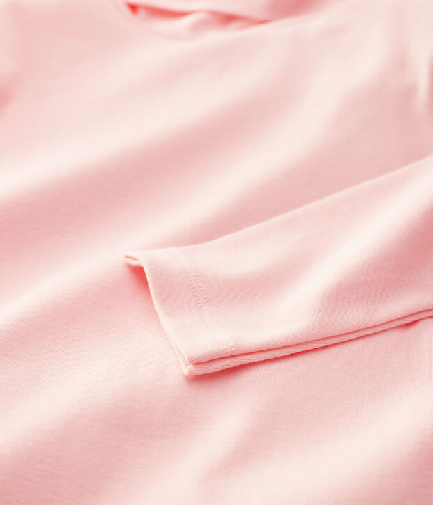 Prenda de cuello de cisne de algod&oacute;n de ni&ntilde;a/ni&ntilde;o rosa