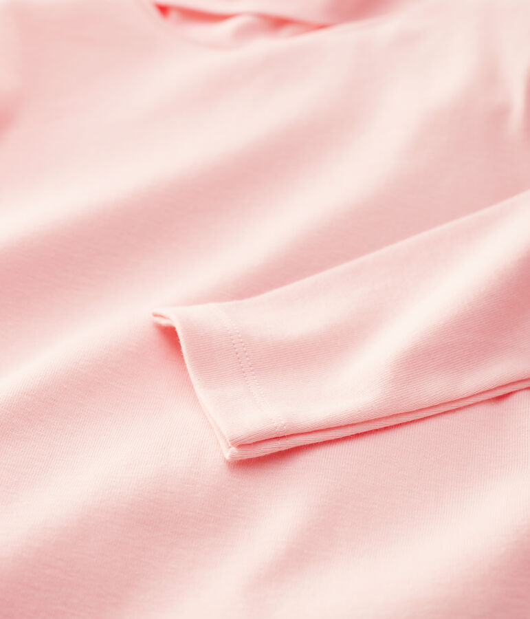 Prenda de cuello de cisne de algod&oacute;n de ni&ntilde;a/ni&ntilde;o rosa MINOIS