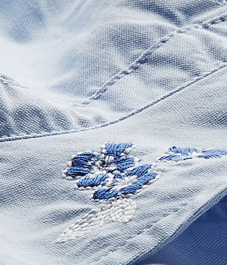 Gorro beb&eacute; de ni&ntilde;a liso azul Bleu