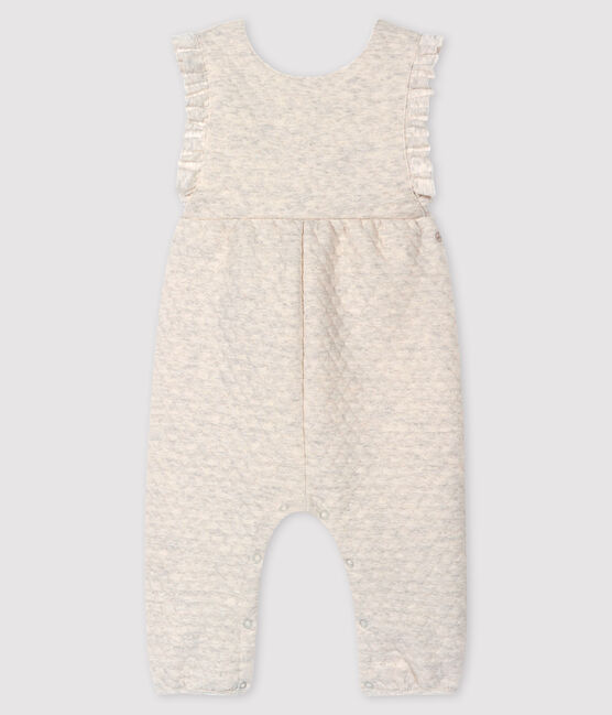 Peto largo para bebé niña beige MONTELIMAR CHINE