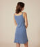 Camisón de algodón calado para mujer azul BEACH