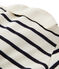 Pijama de bebé rayado con cuello blusa beige COQUILLE/azul ABYSSE