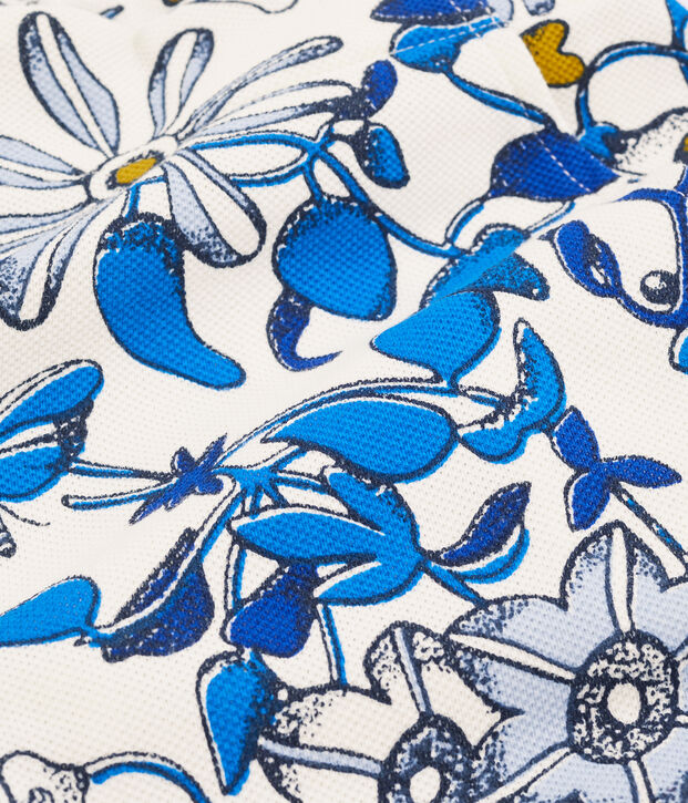 Bermudas infantiles para ni&ntilde;a blanco/multicolor