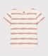 Camiseta de manga corta de algodón de niña
