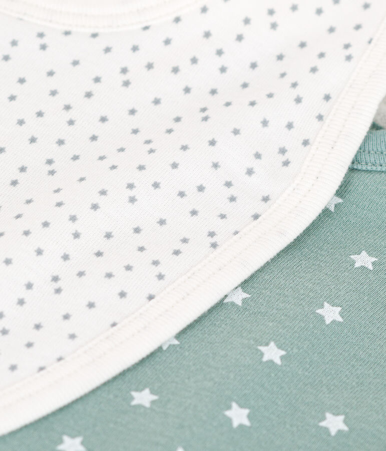 Juego de 2 baberos estampados de algod&oacute;n para beb&eacute; multicolor