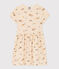 Vestido de algodón estampado para niña blanco AVALANCHE/ MULTICO