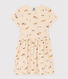 Vestido de algodón estampado para niña