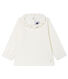 Blusa de manga larga lisa para bebé niña