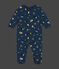 Pijama de felpa cepillada con estampado espacial para bebé azul BEACH/ MULTICO