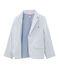 Chaqueta infantil para niño azul FONTAINE/blanco MARSHMALLOW