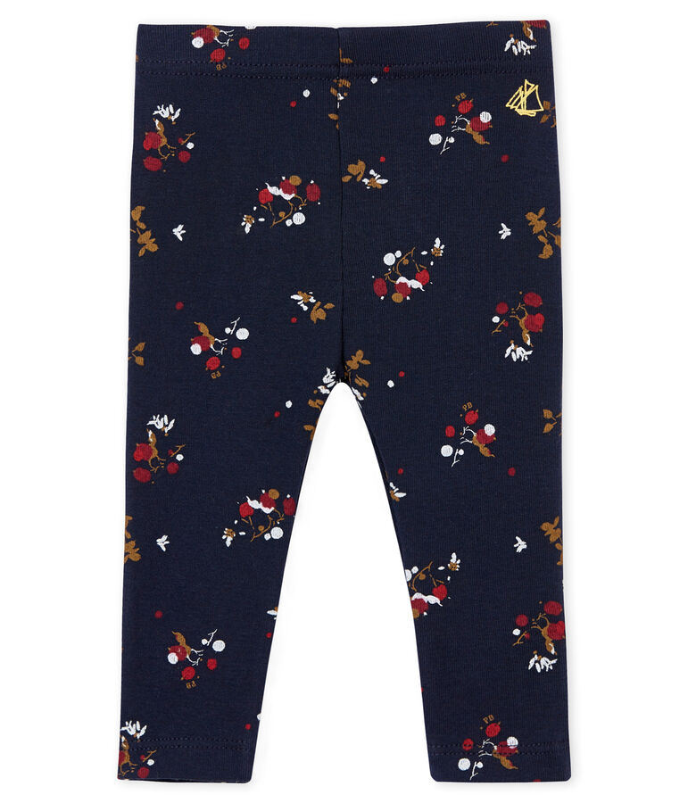 Legging estampado para beb&eacute; ni&ntilde;a azul/multicolor