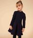 Vestido de manga larga infantil liso para niña