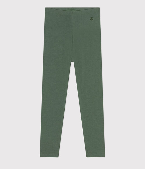 Leggings de punto y elastano para niña verde CROCO