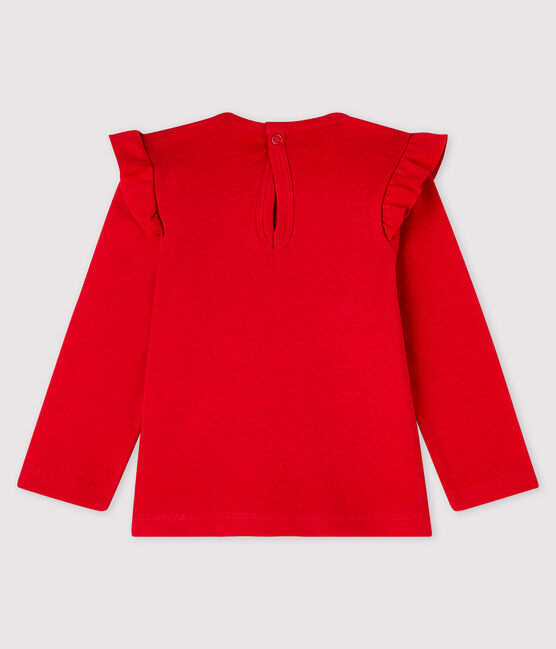 Blusa de manga larga para bebé niña rojo TERKUIT