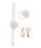 Lote de accesorios para el cabello blanco MARSHMALLOW/amarillo DORE