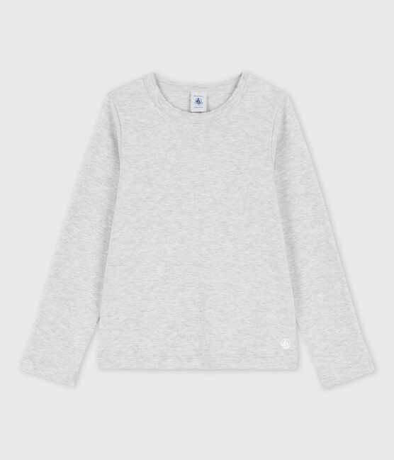 Camiseta de manga larga infantil unisex gris BELUGA