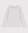 Camiseta de manga larga infantil unisex gris BELUGA