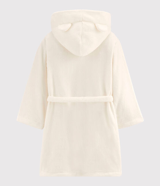 Bata de casa de polar para niño blanco MARSHMALLOW