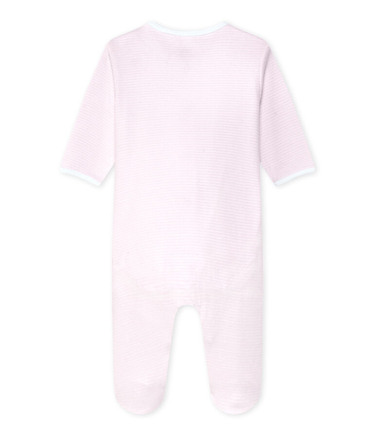 Bodipijama mixto rosa VIENNE/blanco ECUME