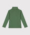 Camiseta de cuello alto de algodón para niño/a verde PALMERAIE