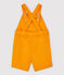 Peto corto de sarga irresistible de bebé niño amarillo TEHONI