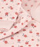 Pijama de terciopelo con flor para niña rosa SALINE/blanco MULTICO