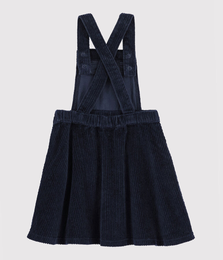 Vestido peto para ni&ntilde;a azul