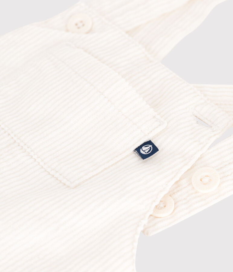 Peto liso de pana para beb&eacute; crudo MILK