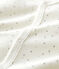 Pelele de estrellas blanco de bebé de terciopelo de algodón orgánico blanco MARSHMALLOW/blanco MULTICO