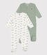 Juego de 2 pijamas de algodón estampado para bebé