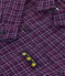 Camisa infantil de franela a cuadros azul SMOKING/blanco MULTICO