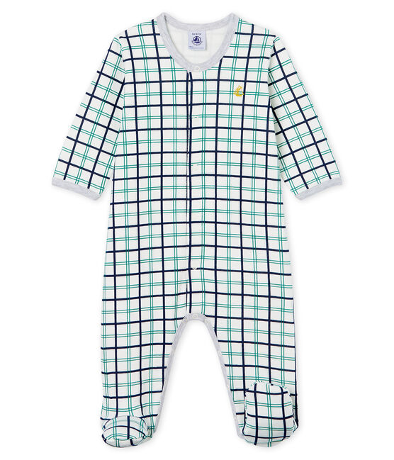 Pijama de túbico para bebé niño blanco MARSHMALLOW/blanco MULTICO