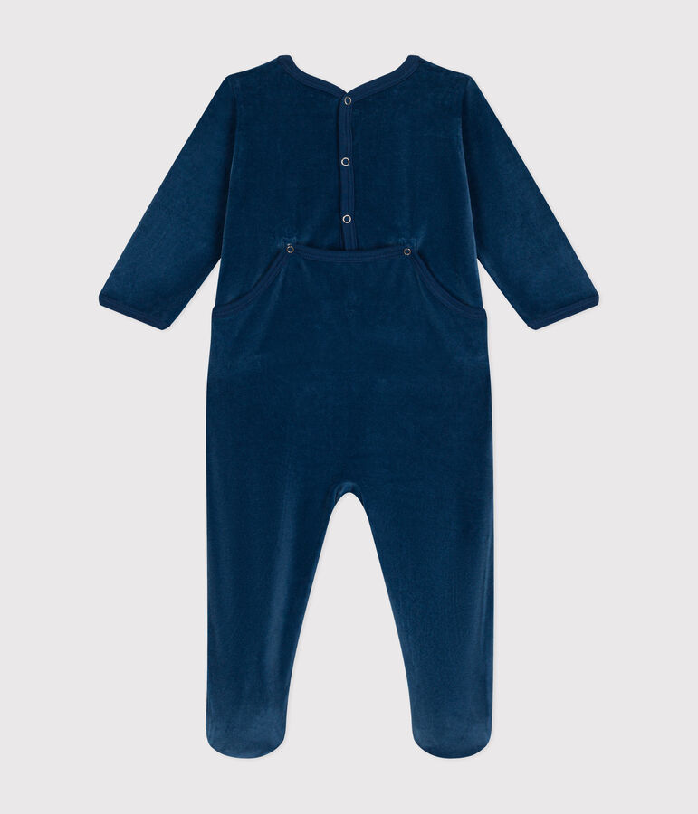 Dors bien en velours b&eacute;b&eacute; azul