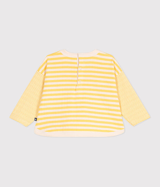 Camiseta de manga larga de algodón a rayas para bebé ORGE/ AVALANCHE