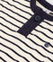 Camiseta de manga corta de punto flameado para bebé blanco AVALANCHE/azul SMOKING