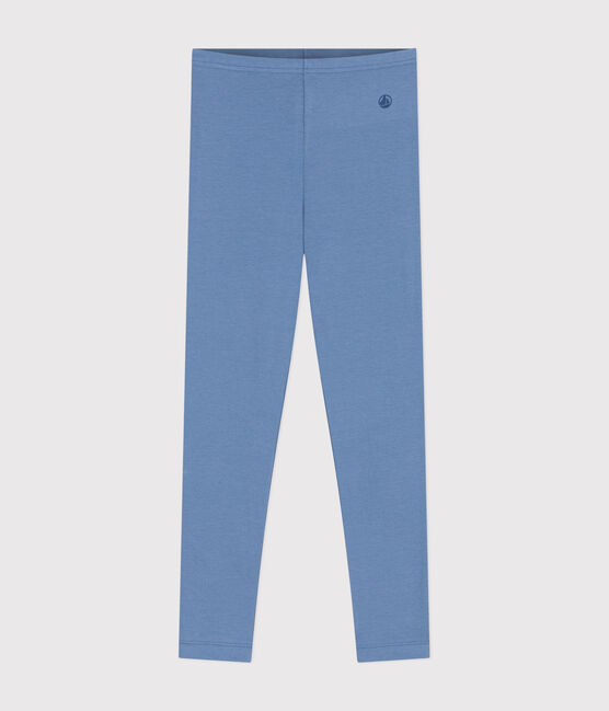 Leggings de punto y elastano para niña azul BEACH