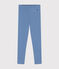 Leggings de punto y elastano para niña azul BEACH