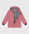 Impermeable emblemático reciclado para niña/niño rosa ROSEWOOD