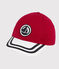 Gorra de felpa de niño rojo TERKUIT/blanco MARSHMALLOW