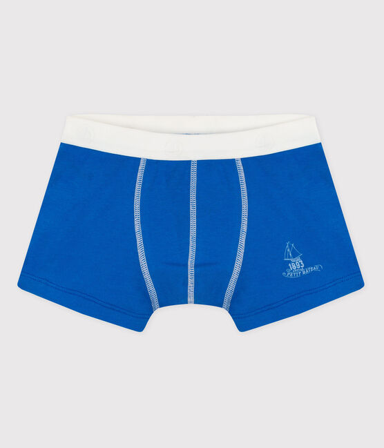 Bóxer de algodón de niño azul RUISSEAU