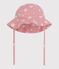 Gorro de gasa de algodón para bebé niña con flores rosas rosa CHARME/blanco MARSHMALLOW