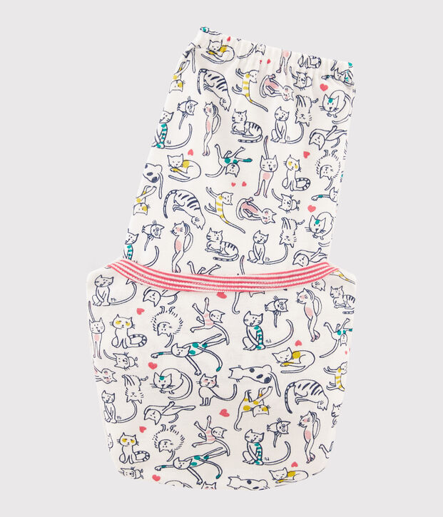Pijama de punto blanco/multicolor
