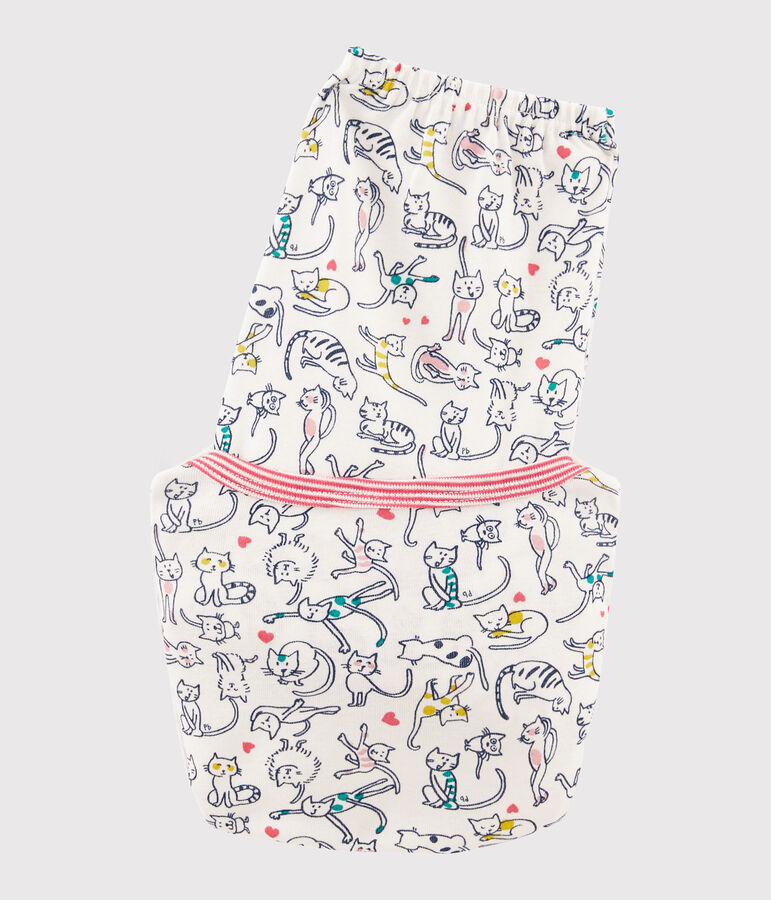 Pijama de punto blanco/multicolor