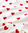 Pijama de punto con estampado de corazones para niña blanco MARSHMALLOW/rojo TERKUIT
