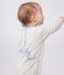 Pijama de terciopelo con abertura trasera para bebé beige MONTELIMAR CHINE
