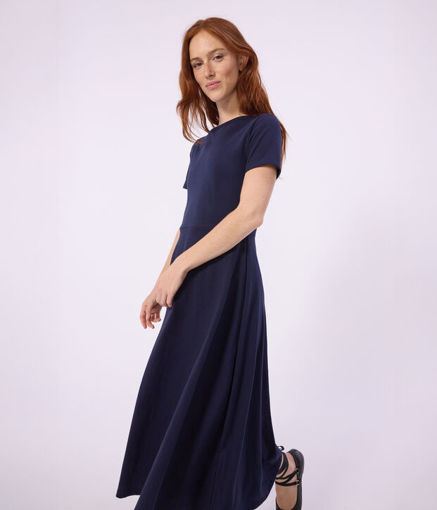 Vestido largo de algod&oacute;n para mujer SMOKING